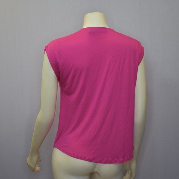 INTERNATIONAL CONCEPT RUFFLE BLOUSE  PET SM - Picture 7 of 7